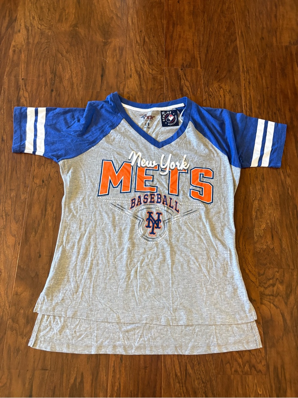 NWT G-III 4Her New York Mets MLB Tee Shirt Size Large